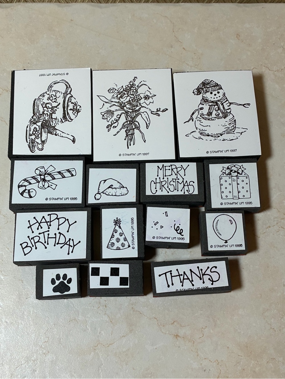 Stampin' Up! Holiday and Occasion Rubber Stamp Set